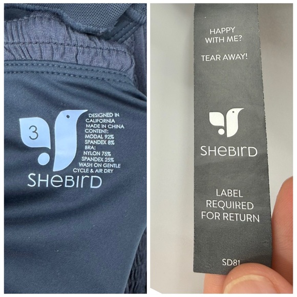 ❎SheBird The Harper Halter Bra Midi Dress in Navy | Size 3 (S/M - 6) - Picture 8 of 9